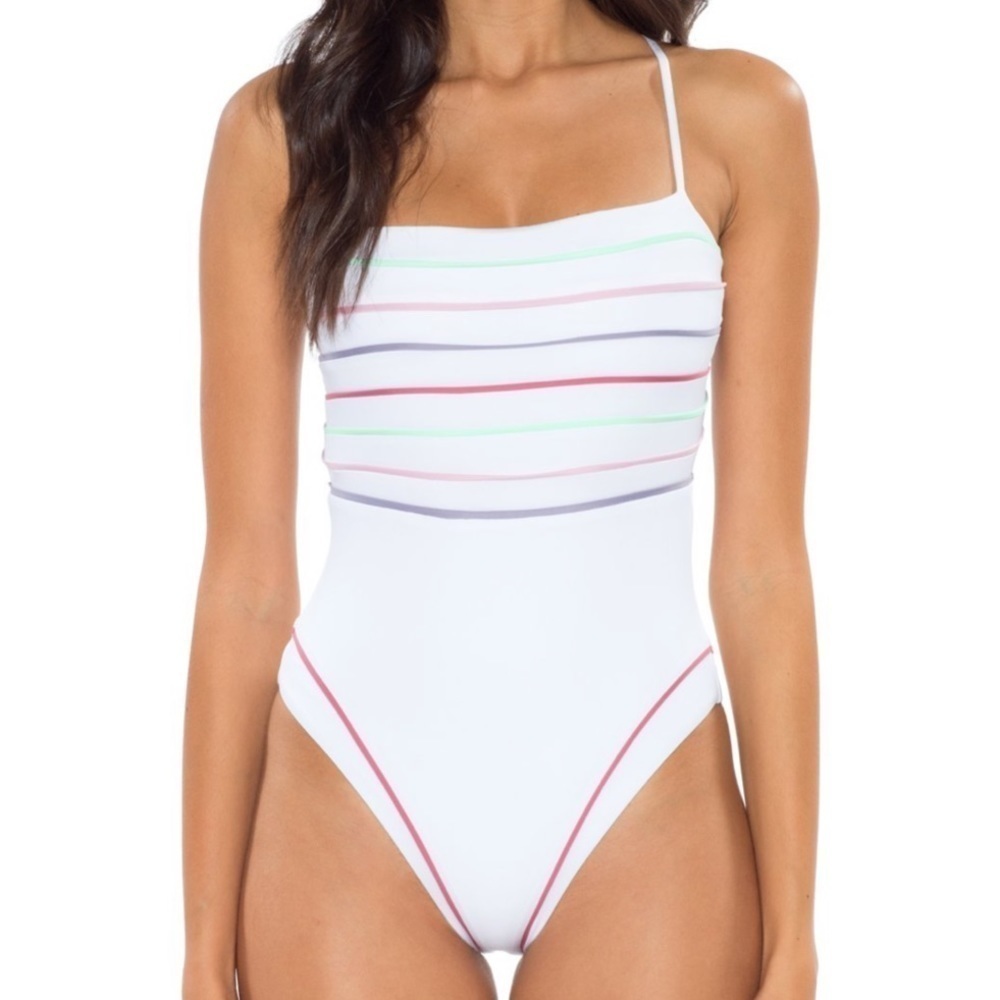 SOLUNA High Leg X Back One Piece Swimsuit